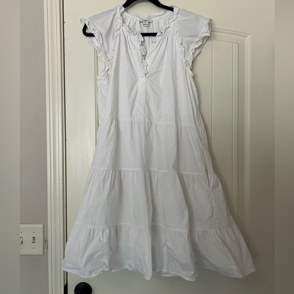 Anthropologie Othilia Gwyneth Cotton Ruffled Mini Dress - Picture 3 of 8